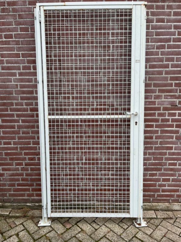 Magazijndeur/magazijn poort/gaaspoort 95x220CM compleet