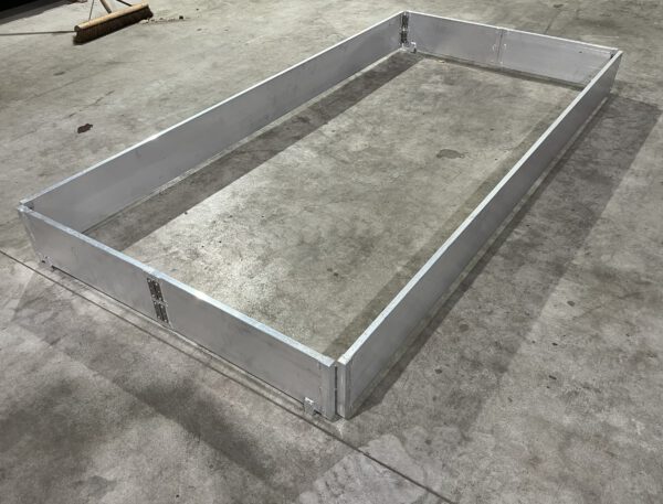 Kantplankset aluminium scharnierend 250x135CM nieuw