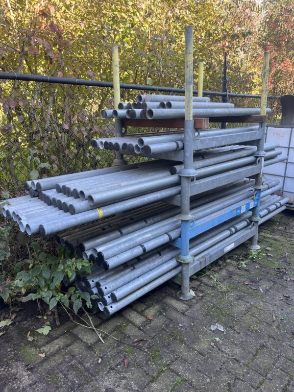 Hekwerk paal/hekwerkpaal/hekwerk buis 60MM verzinkt gebruikt - Image 2