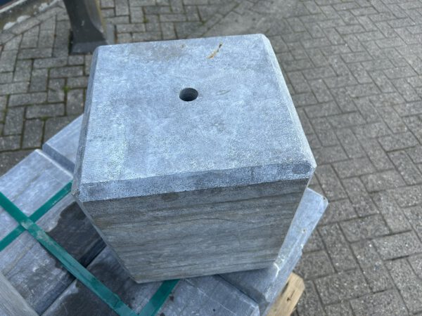 Hardsteen sokkel/hardsteen poer 28x28x33CM 4x facetrand - Afbeelding 5