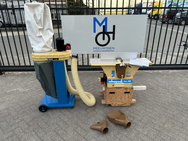 Scheppach HMS 260 vlakvandiktebank + HA2600 afzuiger 400V - Afbeelding 3