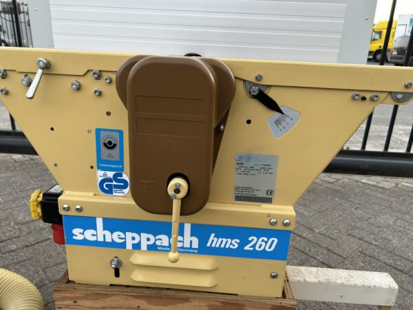 Scheppach HMS 260 vlakvandiktebank + HA2600 afzuiger 400V - Afbeelding 6