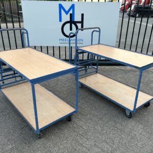 Orderverzamelwagen/orderpickkarren met 2-treeds trap