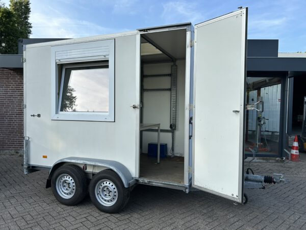 Hapert gesloten aanhanger + zijdeur en raam 300x180x210CM - Afbeelding 4