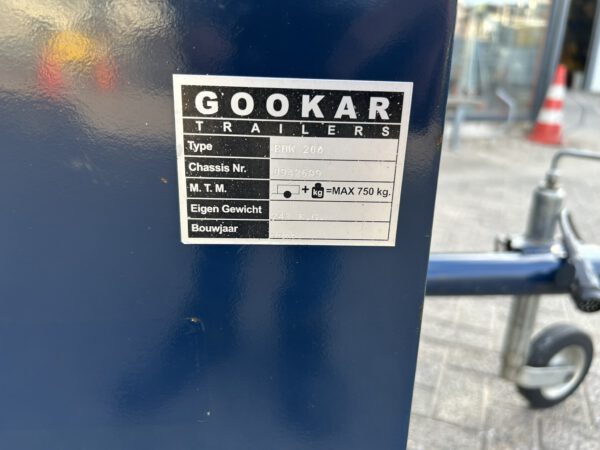 Gookar bagagewagen/bagage wagen 200x100x55CM 750KG - Afbeelding 9