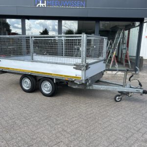 Eduard plateauwagen met loofrekken 311x160CM 2000KG