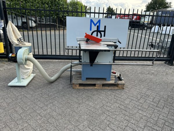 HBM cirkelzaagtafel 380V + afzuiger 230V gebruikt