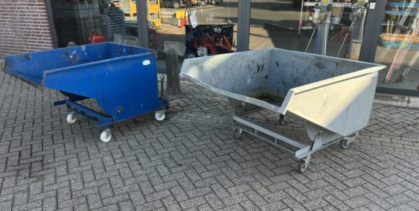 Heftruck kantelbak/kantel bak verrijdbaar 500/600L gebruikt - Afbeelding 5