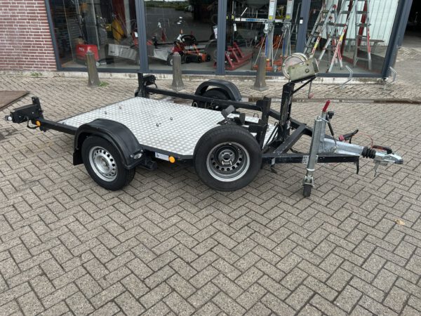Eucontrailer zakbare motortrailer 260x150CM 1100KG geremd
