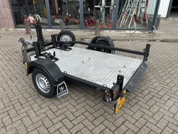 Eucontrailer zakbare motortrailer 260x150CM 1100KG geremd - Afbeelding 7