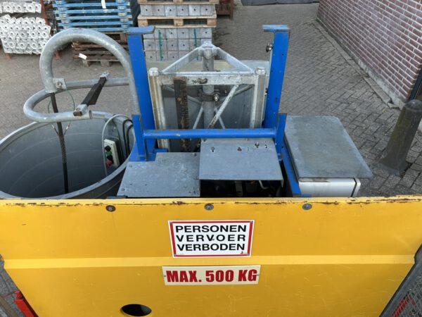 HEK GL500 tandheugellift/bouwlift + oprijplaat 10.5M 500KG - Afbeelding 7