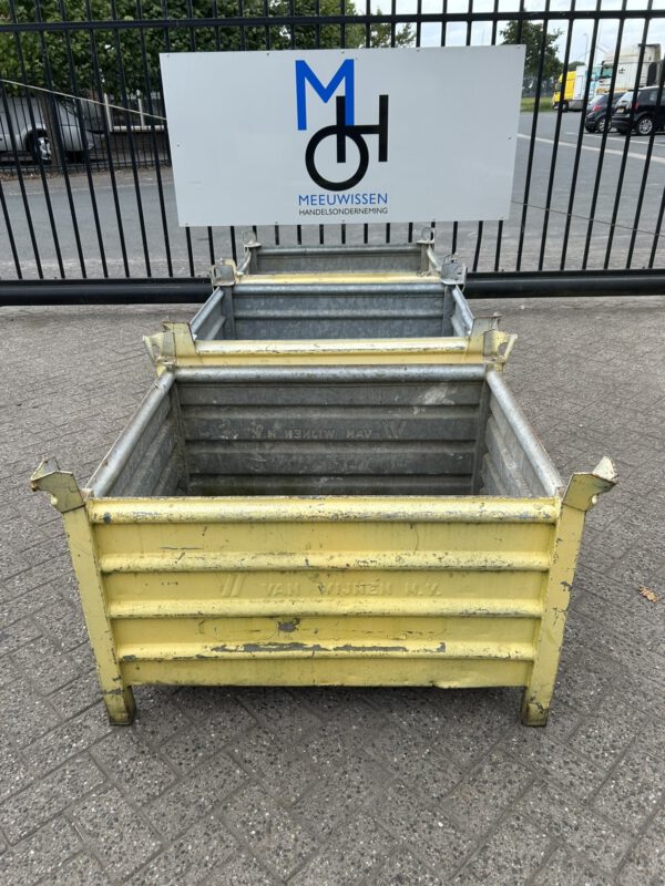 Stalen stapelbak/stapelkist/stapelbakken 100x80x50CM gebruik - Afbeelding 3