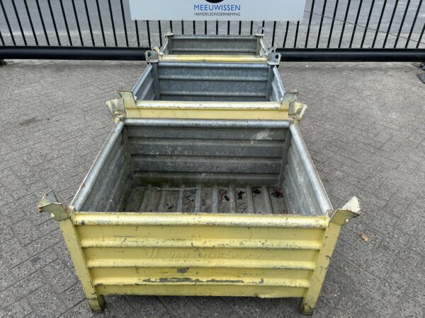Stalen stapelbak/stapelkist/stapelbakken 100x80x50CM gebruik - Afbeelding 4