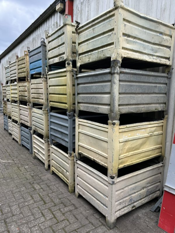 Stalen stapelbak/stapelkist/stapelbakken 100x80x50CM gebruik - Afbeelding 5
