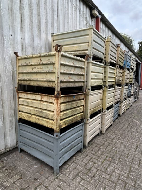 Stalen stapelbak/stapelkist/stapelbakken 100x80x50CM gebruik - Afbeelding 6