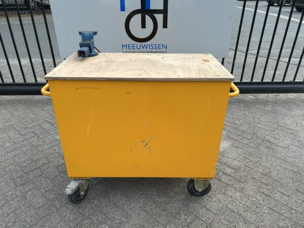Verrijdbare stalen gereedschapswagen/werkbank met bankschroef - Afbeelding 6