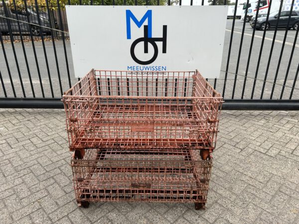 Gaaskratten/gaaskrat/opslagkrat met klep voorzijde 100x80CM - Afbeelding 2