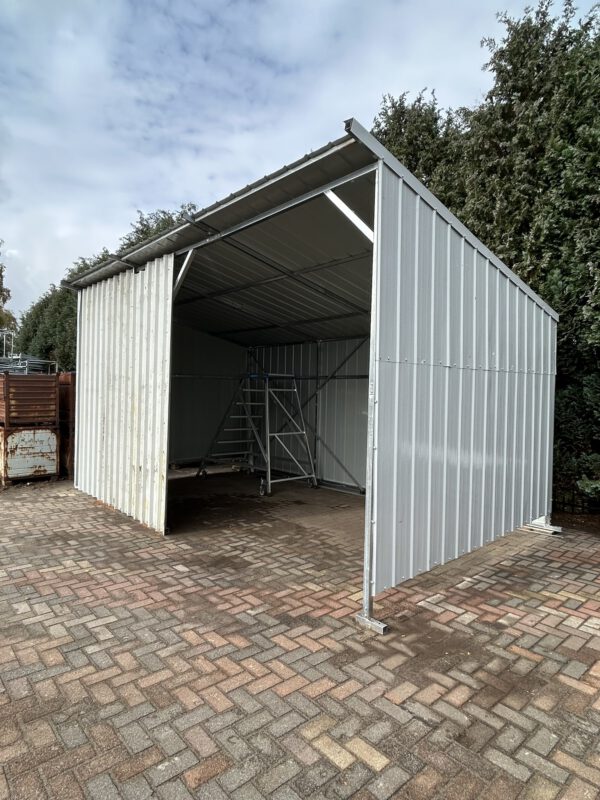 Stalen overkapping/afdak/garage/schuur open 600x340CM 20M2 - Afbeelding 2