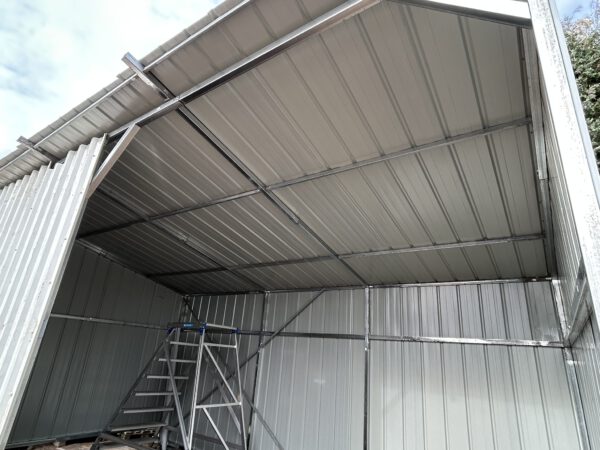 Stalen overkapping/afdak/garage/schuur open 600x340CM 20M2 - Afbeelding 3
