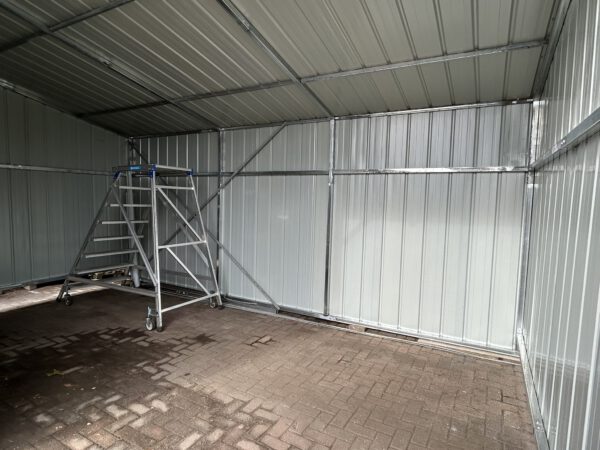 Stalen overkapping/afdak/garage/schuur open 600x340CM 20M2 - Afbeelding 4