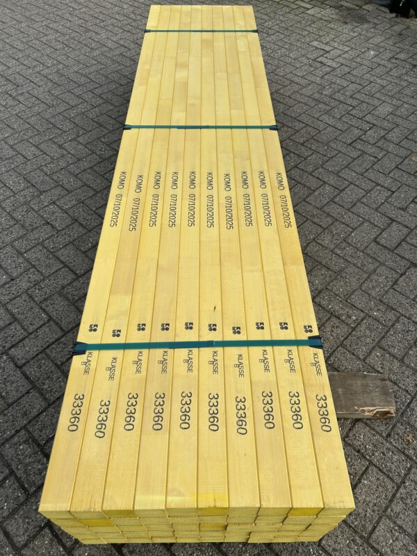 Metselprofiel/metselprofielen hout 66x76MM 295CM NIEUW - Afbeelding 2