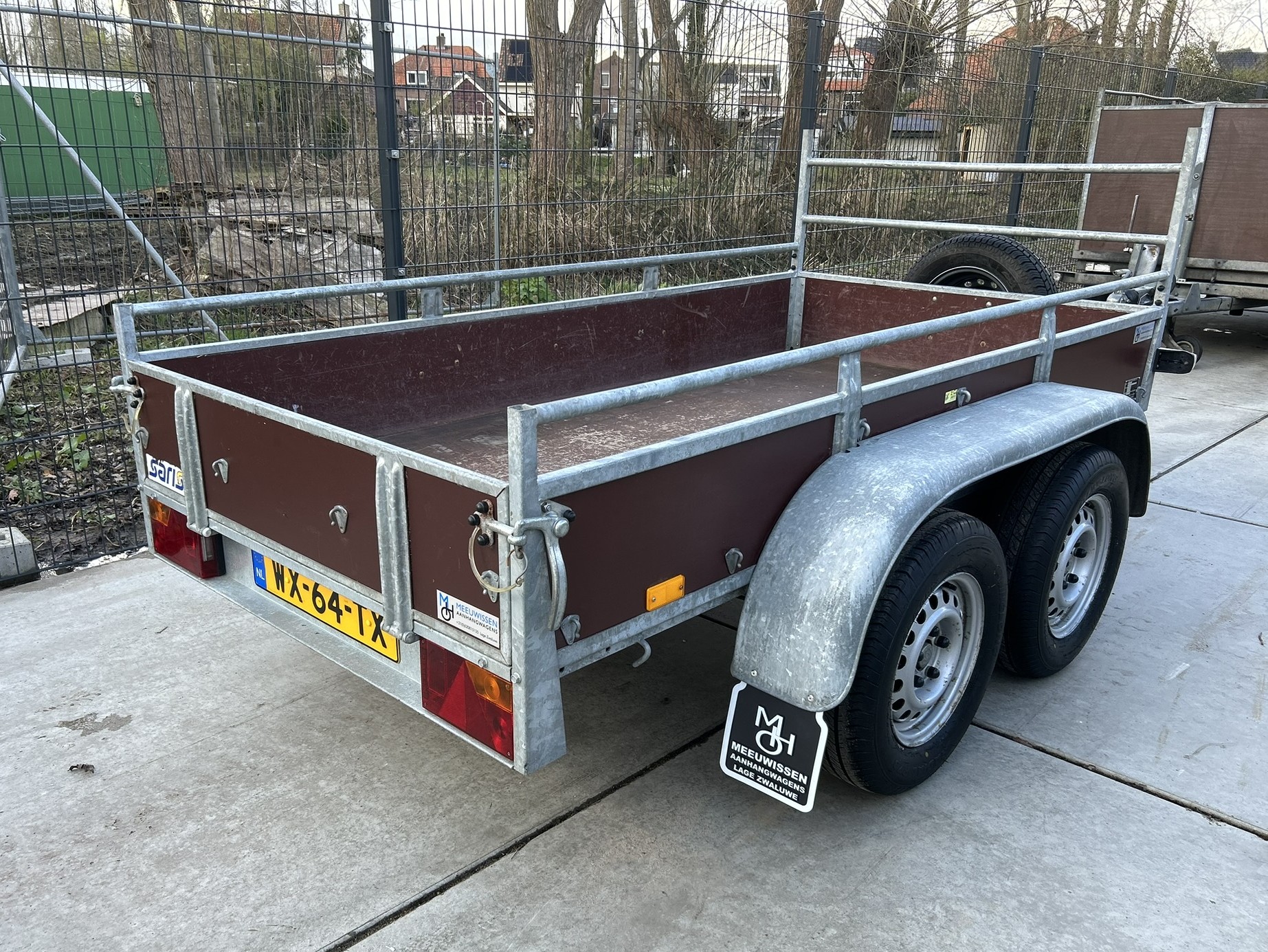 Saris aanhanger/aanhangwagen/bakwagen 250x130CM 2000KG - Afbeelding 2