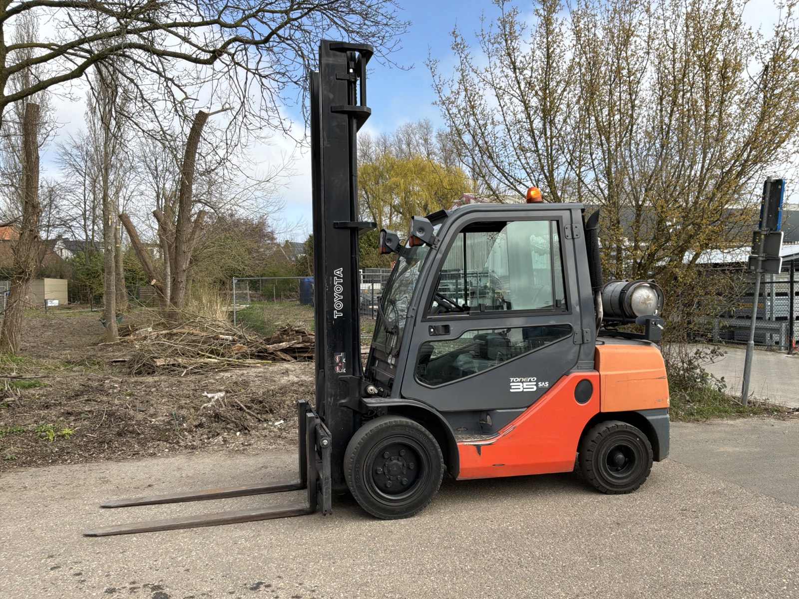 Toyota 02-8FGJF35 LPG vorkheftruck/heftruck 3500KG 5000MM