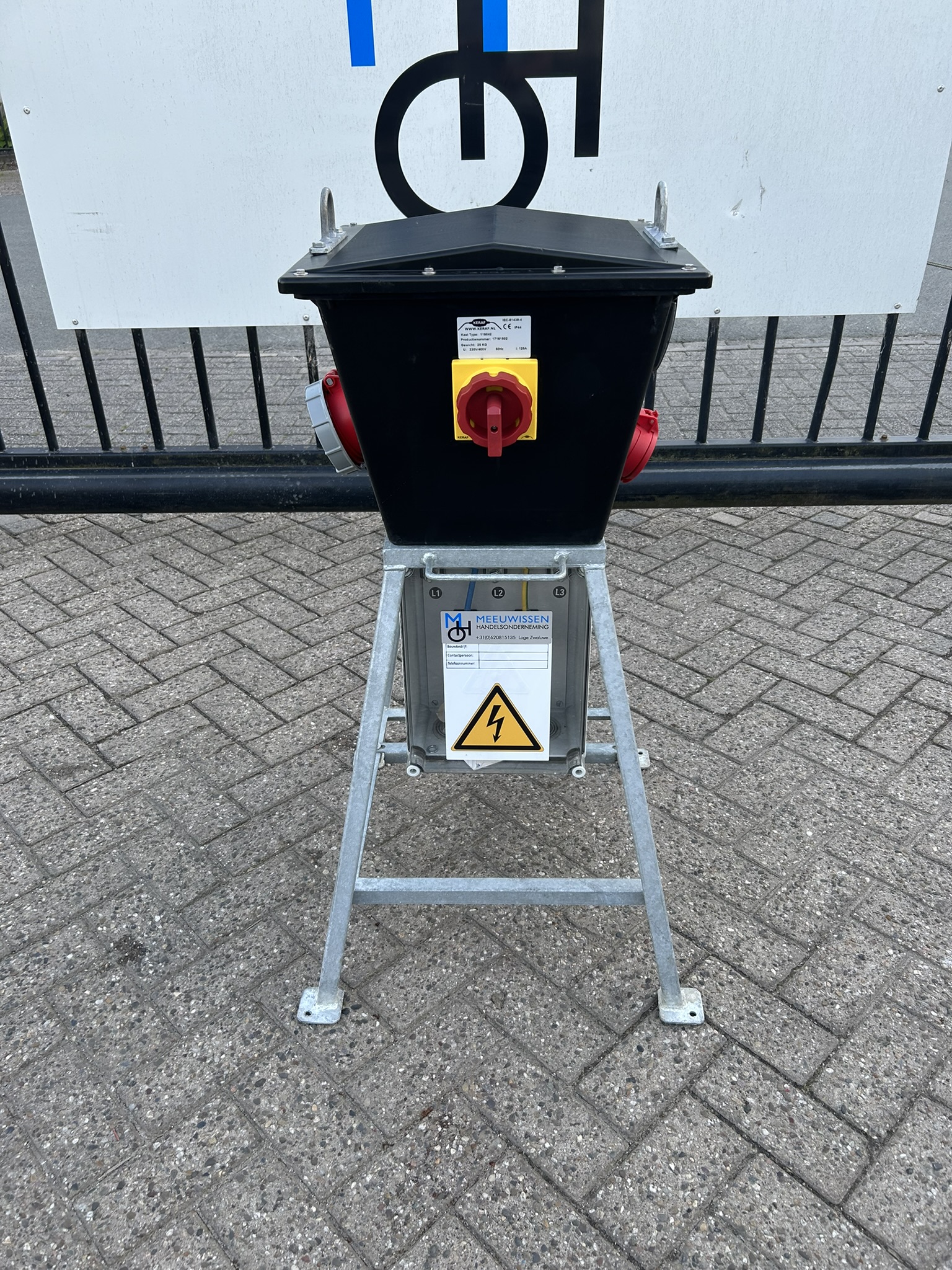 Keraf Omega verdeelkast/kraankast/klemmenkast 125A NIEUW - Afbeelding 3